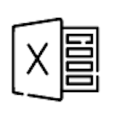 Microsoft Excel logo, representing Excel integration or spreadsheet-based reporting.